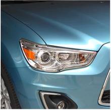 ABS Chrome Rear headlight Lamp Cover for 2010-2016 Mitsubishi ASX Car styling 2024 - buy cheap