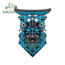 Earlfamily-máscara para samurai, 13cm x 9.9cm, adesivos de carro azuis, decalques, porta de laptop, jdm, rv, porta-malas, de vinil, assentos de carro 2024 - compre barato