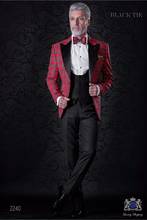 2020 Handsome Classic Plaid Groomsmen Peak Lapel Groom Tuxedos 3 Pieces Men Suits Wedding Prom Best Man Blazer Jacket+Pants+Vest 2024 - buy cheap