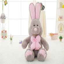Гигантский милый Costco американский большой кролик, фаршированные куклы, плюшевая игрушка, американский кролик, животное с длинными ушками, игрушки для детей, девочек 2024 - купить недорого