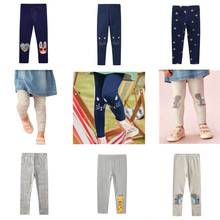 Spring and autumn new Leggings children's cotton Leggings Three dimensional embroidery knitted girls' elastic Leggings 2024 - buy cheap