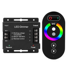 Controlador de pantalla táctil DC12-24V, regulador de intensidad LED RF de un solo Color, inalámbrico, monocromático, 6 teclas 2024 - compra barato