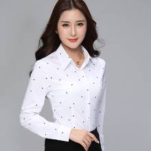 BIBOYAMALL Elegant Striped Shirts Women Tops Women's Blouses 2018 Spring Women Blouses Office Lady Large Size 3XL Women Dot Tops 2024 - buy cheap