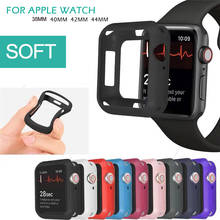 TPU Case For Apple Watch Series 5 4 3 2 1 band 38mm 42mm 40mm 44mm silicone Stylish Soft TPU protective Case Cover Shell 2024 - buy cheap
