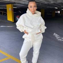 2020 Winter Fashion Outfits for Women Tracksuit Hoodies Sweatshirt and Sweatpants Casual Sports 2 Piece Set Sweatsuits 2024 - buy cheap