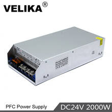 Regulated PFC 24VDC Power Supply Switching 83.3A 2000W Driver Transformers 110V 220V AC To DC 24V SMPS for LED Light CCTV Motor 2024 - buy cheap