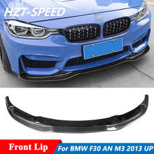 PSM Style Carbon Fiber Front Bumper Spoiler Lip For BMW 3 Series F30 F35 Modify AN M3 Body Kit 2013 Up 2024 - buy cheap