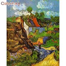 Картина по номерам на холсте «Дом Ван Гога», абстрактное масло, набор для рисования по номерам 2024 - купить недорого