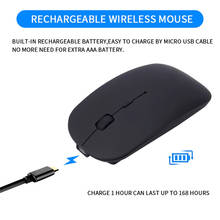 Slim Mini 4 Bottons Bluetooth Wireless Mouse silent mice For PC Laptop autocad radio mouse for pc Rechargeable rato ergonomic 2024 - buy cheap