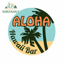 EARLFAMILY 13cm x 13cm for Hawaii Aloha Car Stickers Bumper Anime Surfboard Decal Windshield Motorcycle Bumper Decoration 2024 - buy cheap