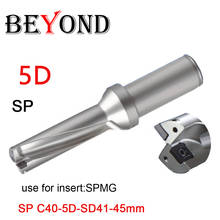 BEYOND-broca pequeña SP 5D para torno mecánico, herramienta de perforación Indexable rápida, para SPMG SPMG140512, 41, 42, 43, 44 y 45mm 2024 - compra barato