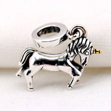 Original Silver Unicorn & Gold Color Hanging Pendant Beads Fit 925 Sterling Silver Charm Bracelet Bangle DIY Jewelry 2024 - buy cheap