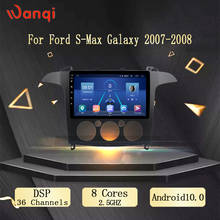 Wanqi-sistema multimídia para autos, tela de vídeo e rádio, android 10.0, para ford s-max 2007 e 2008 2024 - compre barato
