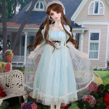 Roupas de boneca 1/3 1/4 bjd, roupas de bonecas, vestido de renda bonito para bonecas, roupas de brinquedo, acessórios de bonecas 2024 - compre barato