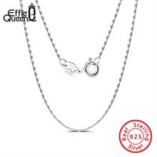 Effie Queen-collares de cadena de plata esterlina 925 auténtica para mujer y hombre, cadena básica de bambú de 45cm de longitud, collar 925, joyería DSC21 2024 - compra barato