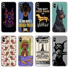 Такса Doberman силиконовый чехол для телефона для iPhone X XR XS 11 Pro Max 8 7 6 6S Plus 5, 5, 8, 8, 7, 6S Plus, SE, 4, iPod, Touch, 5, 6, 6, 6, iPhone X, XR, XS, 11, Pro 2024 - купить недорого