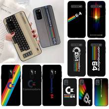 CUTEWANAN C64 COMMODORE 64 DIY Painted Bling Phone Case for Samsung S20 plus Ultra S6 S7 edge S8 S9 plus S10 5G lite 2020 2024 - buy cheap