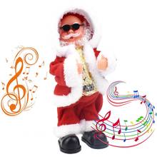 Brinquedos com decoração de música para crianças, presentes para a decoração de natal do papai volta para o chapéu, decoração de natal para casa, natal, 2021 2024 - compre barato