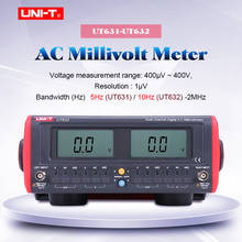 Medidor de milivoltios de CA Digital de doble canal UNI-T UT631 UT632, medidor de voltaje de CA, medidor de voltios de CA de 10Hz ~ 2MHz, medida de frecuencia de voltios 2024 - compra barato