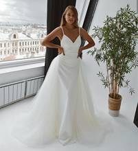 Wedding Dresses With Removable Skirt Mermaid Sweetheart Spaghetti Strap Bridal Gowns Spaperate Elegant robe de soirée de mariage 2024 - buy cheap