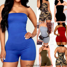 Jumpsuit Women Summer 2020 Romper Female Sexy Clubwear Playsuit Bodycon Sleeveless Party Romper Trousers Shorts Costume Clothing 2024 - buy cheap