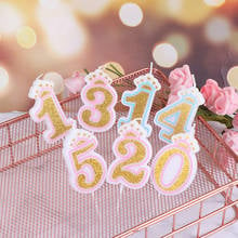 Birthday Candles Gold Sliver Kids Crown Birthday Candles for Cake Party Supplies Decoration Cake Candles Arabic numerals 2024 - buy cheap