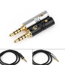 Jack 3.5 Male Connector 4 Pole Gold Plating 3.5mm Audio Plug Adapter 6mm Tail Hole Speaker Cable Connectors Headphone Minijack 2024 - buy cheap