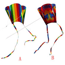 Kid's Outdoor Toys Children's Colorful Mini Toys Pocket Kite Outdoor Toy Fun Sports Software Kite Flying Toys 2024 - buy cheap