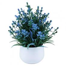 Искусственный цветок Milans искусственное Горшечное растение, бонсай для украшения дома, свадьбы 2024 - купить недорого
