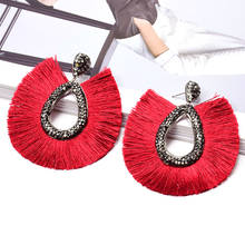 Handmade Bohemian Ethnic Tassels Dangle Drop Earrings Fine Jewelry Accessories For Women Colorful Pendientes Bijoux Wholesale 2024 - buy cheap