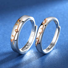 Регулируемое кольцо для влюбленных из нержавеющей стали, модное серебряное кольцо для женщин и мужчин, обручальные кольца для пар, ювелирные изделия, подарок 2024 - купить недорого