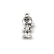 200Pcs Ancient Silver Zinc Alloy Little Boy Charm Pendants Jewelry DIY Fit Bracelets Necklace Earrings   8x18.2mm  A-416 2024 - buy cheap