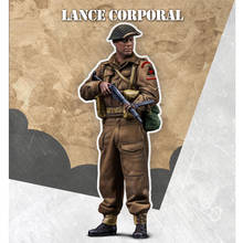 1/35 LANCE CORPORAL, Resin Model Soldier GK, Military theme of WW2, Unassembled and unpainted kit 2024 - buy cheap