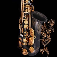 Matte Tube Body Alto Saxophone NAIPUTESI NT- 802 Key Type Eb Matte Black Nickel Gold Hand Carved flamingo profession alto sax 2024 - buy cheap