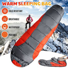 Saco de dormir térmico impermeable para viaje de invierno, saco de dormir portátil para acampar al aire libre, 1 unidad 2024 - compra barato