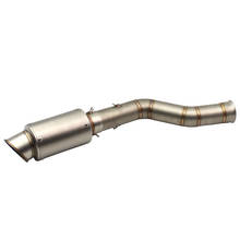 For YAMAHA YZF R1 (2009-2014) Slip-On Exhaust System Muffler Pipe 61mm Motorcycle Connect Mid Link Tube Escape Moto DB Killer 2024 - buy cheap