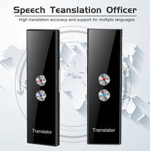 Traductor de voz T8 actualizado, traductor de Voz bidireccional en tiempo Real de 30 idiomas, traducción de voz inteligente para viajes de negocios, Bluetooth 2024 - compra barato