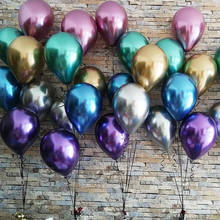 Balões de metal em ouro rosado, balão para decoração de festa de feliz aniversário infantil, meninos, meninas, adultos, casamento, balão para ser balões, 20 peças 2024 - compre barato