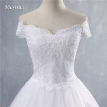 ZJ9143-vestidos de novia elegantes con hombros descubiertos, vestidos de novia con escote Corazón y borde de encaje, color blanco marfil, novedad de 2020 y 2021 2024 - compra barato