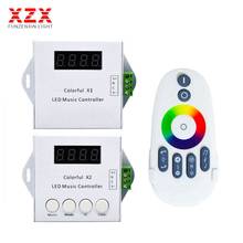 Led Controller WS2812B WS2811 SK6812 USC1903 Music X1/X2 Led Controller 600/1000Pixels With RF Touch Remote DC5-24V Input Max 2024 - buy cheap