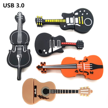 Usb Flash Drive Violin Guitar Pen Drive Musical Instruments Real Capacity 3.0 16G 32G 64G 256G 128GB Pendrive Flash Memory Card 2024 - buy cheap
