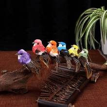 12pçs modelos de pássaros de penas artificiais, modelos de pássaros de simulação falsa, espuma de animal, casamento, decoração de jardim doméstico em miniatura 2024 - compre barato