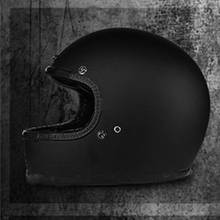 Casco de motocicleta de fibra de vidrio 2021 para hombre y mujer, protector de cabeza negro mate para carreras de motocicletas, para correr, talla S a Xxl, Retro 2024 - compra barato