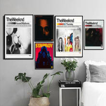 Poster prints the weeknd starboy r & b casa balões rap música álbum pintura a óleo quadros da parede da lona sala de estar decoração para casa 2024 - compre barato