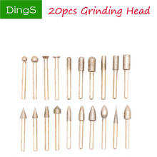 20pcs 6mm Shank Diamond Coated Grinding Cutting Head Set Rotary Carving Die Grinder Points Burrs Drill Bits Polishing Tools 2024 - buy cheap