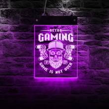 Retro Gaming LED Wall Lighting Sign Classic Gamepads Acrylic Hanging Display Board Novelty Light Man Cave Game Room Art Decor 2024 - buy cheap