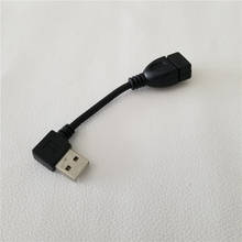 90 градусов левый Угловой USB 2,0 кабель для передачи данных Мужской и Женский удлинитель 10 см 25 см 40 см 2024 - купить недорого