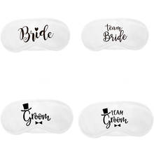 Bride to be Groom Bridesmaid Sleep Mask Wedding engagement bachelorette hen night party bridal shower Newlywed decoration gift 2024 - buy cheap