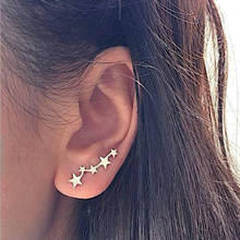 KSRA 2020 New Fashion Flower Crystal Stud Earrings for Women Vintage Gold Rhinestones Earrings Statement Jewelry Gift Party 2024 - buy cheap