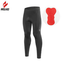 ARSUXEO Reflective Men Women Cycling Pants with Sponge Padded Breathable Road Mountain Bike MTB Pants Bicycle Downhill Pants 2024 - buy cheap